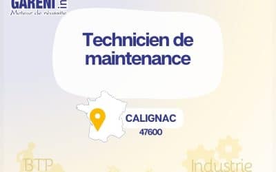 OFFRE D&rsquo;EMPLOI : Technicien de maintenance